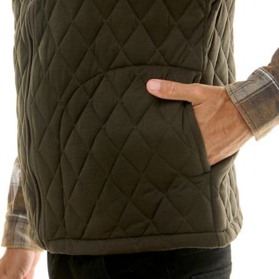 Image showing  Men's Full-Zip Diamond Quilted Vest