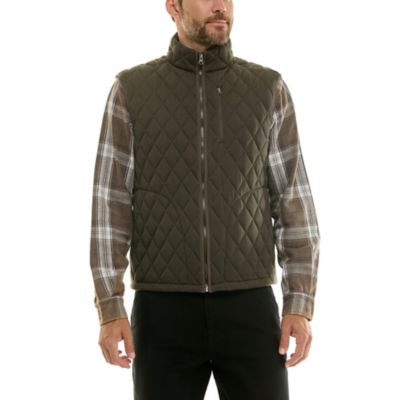 Hallstatt Men's Full-Zip Diamond Quilted Vest at Tractor Supply Co