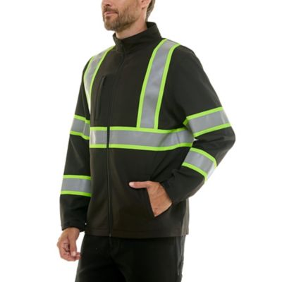 Image showing  Men's Full Zip Bonded Class-2 High-Visibility Reflective Jacket