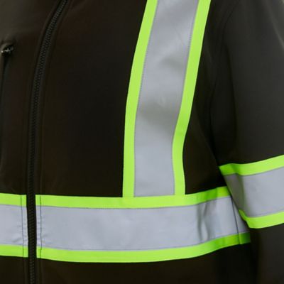 Image showing  Men's Full Zip Bonded Class-2 High-Visibility Reflective Jacket