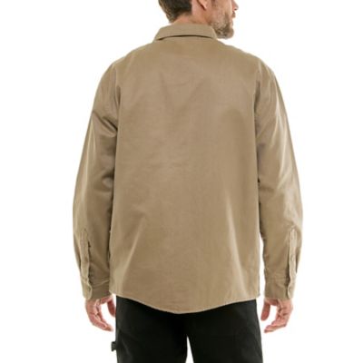 Image showing 2 th Hallstatt Men's Sueded Woven Shirt Jacket with Flannel Plaid Lining