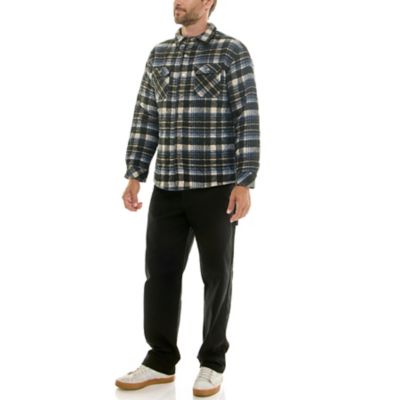 Image showing 7 th Hallstatt Men's Wool Content Quilted Plaid Shirt Jacket