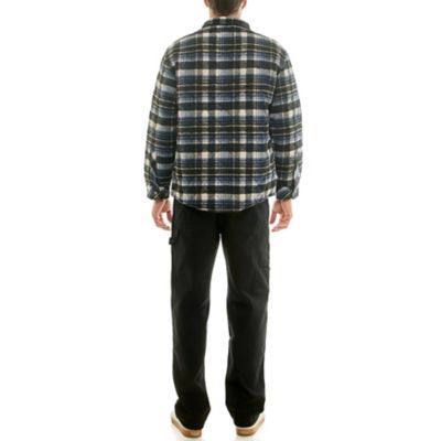 Image showing 8 th Hallstatt Men's Wool Content Quilted Plaid Shirt Jacket