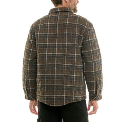 Image showing 2 th Hallstatt Men's Wool Content Quilted Plaid Shirt Jacket