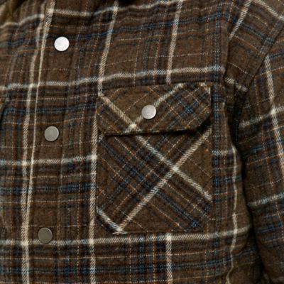 Image showing 3 th Hallstatt Men's Wool Content Quilted Plaid Shirt Jacket