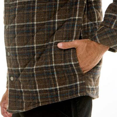 Image showing 4 th Hallstatt Men's Wool Content Quilted Plaid Shirt Jacket