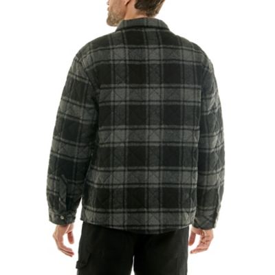 Image showing 2 th Hallstatt Men's Wool Content Quilted Plaid Shirt Jacket