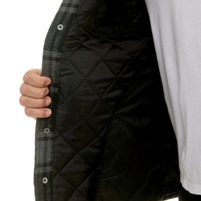 Image showing 3 th Hallstatt Men's Wool Content Quilted Plaid Shirt Jacket