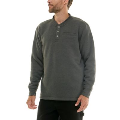 Image showing  Men's Sherpa-Lined Bonded Thermal Henley Pullover