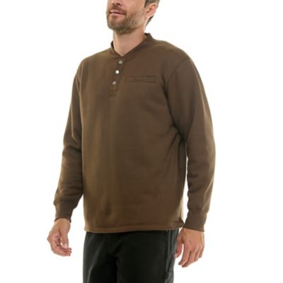 Image showing  Men's Sherpa-Lined Bonded Thermal Henley Pullover