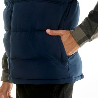 Image showing  Men's Double Insulated Puffer Vest with Zipper Side Pockets