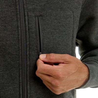 Image showing  Men's Sherpa-Lined Heather Thermal Hooded Full-Zip Shirt Jacket