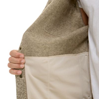 Image showing  Men's Sweater Fleece Snap Closure Shirt Jacket