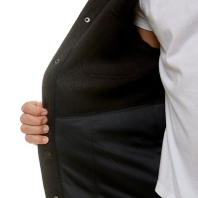 Image showing  Men's Sweater Fleece Snap Closure Shirt Jacket