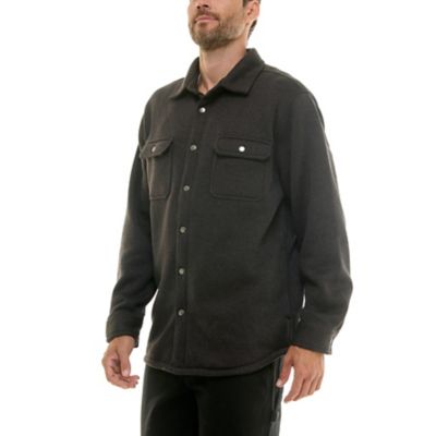 Image showing 1 th Hallstatt Men's Sweater Fleece Snap Closure Shirt Jacket
