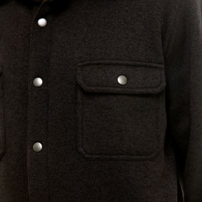 Image showing 4 th Hallstatt Men's Sweater Fleece Snap Closure Shirt Jacket