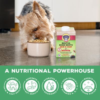 Image showing 5 th Brutus Bone Broth Vegetable, Salmon Skin & Coat Bone Broth, 16.9 oz.