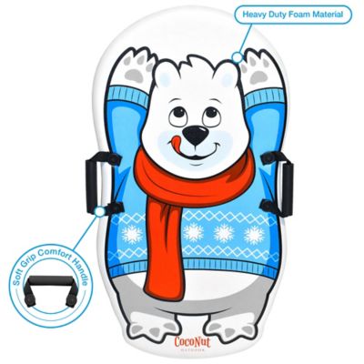 Image showing  CocoNut: 35 in. Foam Sled 2 Pack - Polar Bear