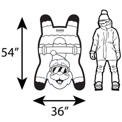 Image showing  CocoNut: 54 in. Snow Sled - Santa Claus