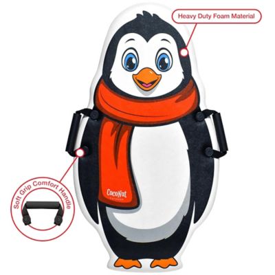 Image showing 7 th Salus CocoNut: Foam Sled 2 Pack - Penguin & Rocket Ship