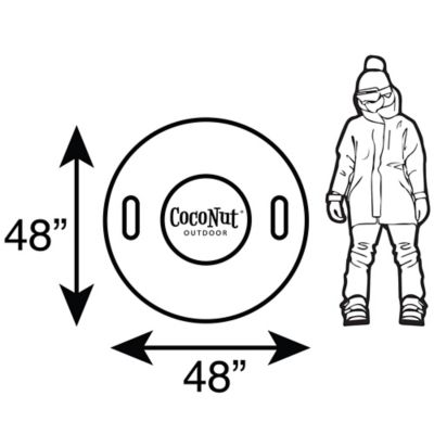 Image showing  CocoNut: 48 in. Jumbo Snow Tube - Solar Flare Cyclone