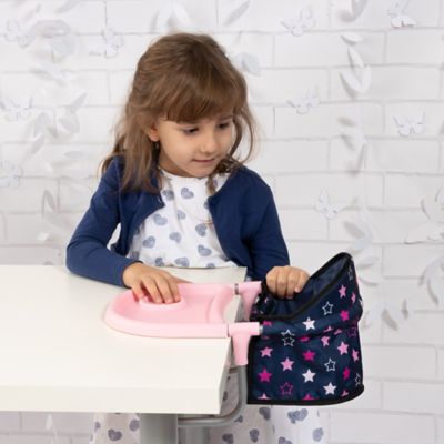 Image showing  Table Seat, Navy/Pink, Stars