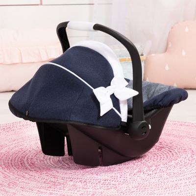 Image showing  Deluxe Car Seat Navy Blue & White