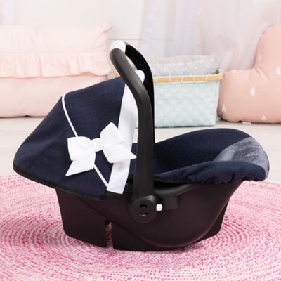 Image showing  Deluxe Car Seat Navy Blue & White