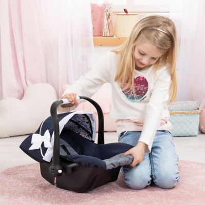 Image showing  Deluxe Car Seat Navy Blue & White