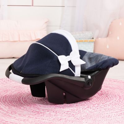 Image showing  Deluxe Car Seat Navy Blue & White