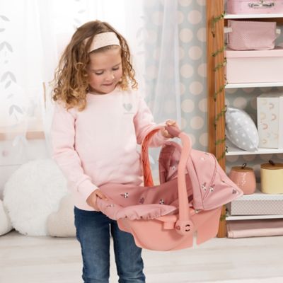 Image showing  Deluxe Car Seat, Coral Pink Floral