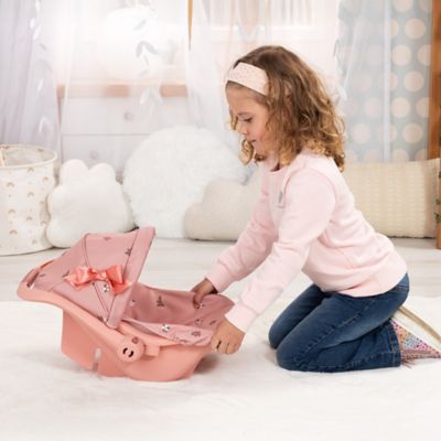 Image showing  Deluxe Car Seat, Coral Pink Floral