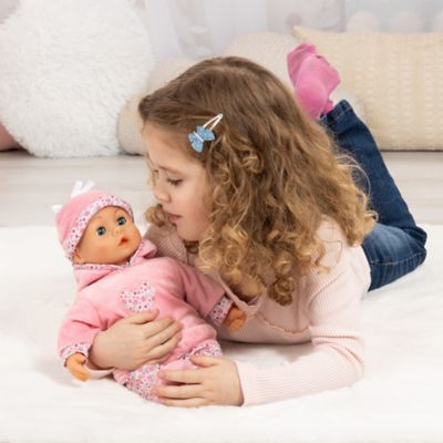Image showing  First Words Baby Doll, 15 in. Pink & Hearts