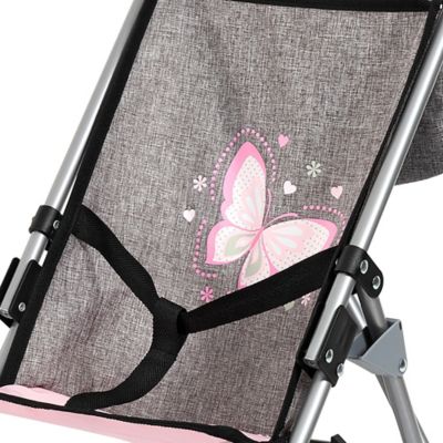 Image showing 6 th Bayer Buggy Grey, Pink, Butterfly