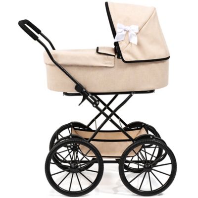 Image showing  Pram Classic - Beige & Black