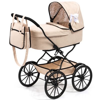 Image showing  Pram Classic - Beige & Black
