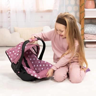 Image showing  Deluxe Car Seat, Pink, Stars
