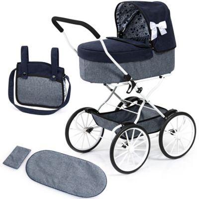 Bayer Pram Classic - Navy & Grey