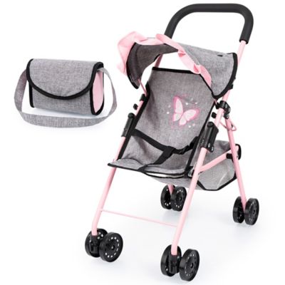Bayer Buggy Grey, Soft Pink, Butterfly