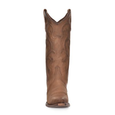 Image showing  Women's Vintage Embroidered Leather Snip Toe Boots