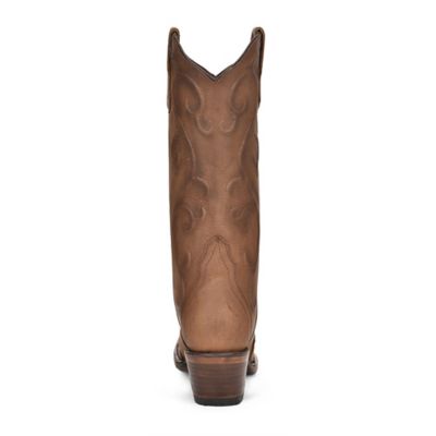 Image showing  Women's Vintage Embroidered Leather Snip Toe Boots