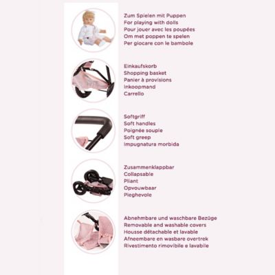 Image showing  3-Wheel Doll Buggy: Soft Mood