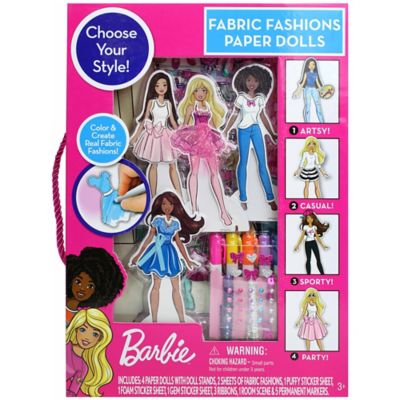 Tara Toy Barbie: Fabric Fashions Paper Dolls