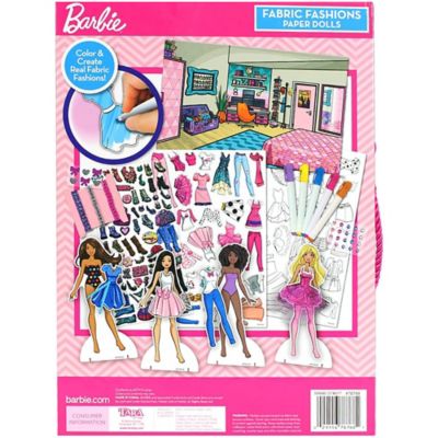 Image showing 1 th Tara Toy Barbie: Fabric Fashions Paper Dolls
