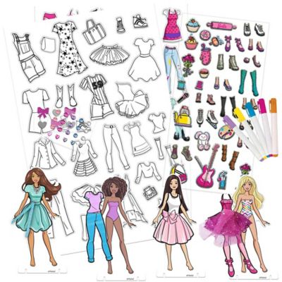 Image showing 5 th Tara Toy Barbie: Fabric Fashions Paper Dolls