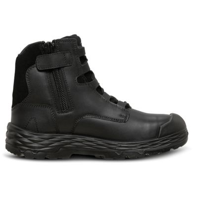 Image showing  Men's Force Zip Side Safety Work Boot, Steel Toe, Slip Resistant, Waterproof, Heat & Fuel Oil Resistant