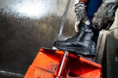 Image showing 6 th Mack Workwear USA Men's Force Zip Side Safety Work Boot, Steel Toe, Slip Resistant, Waterproof, Heat & Fuel Oil Resistant