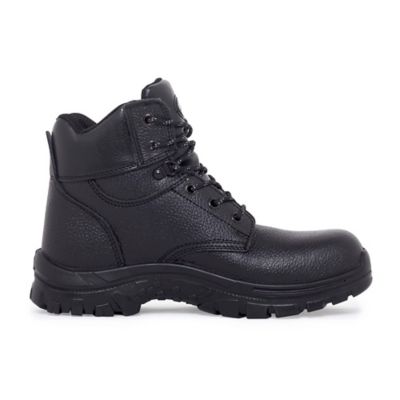 Image showing  Unisex Tradesman Lace Up Work Boot, Steel Toe, Slip Resistant, Water & Heat Resistant, Durable TPU Sole