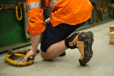 Image showing  Unisex Terrapro Zip Work Boot, Composite Toe, Slip Resistant, 572 deg. F Heat Resistant, Water & Fuel Oil Safe