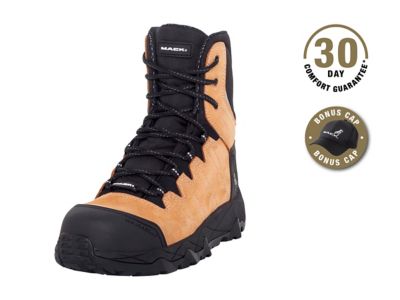 Mack Workwear USA Unisex Terrapro Zip Work Boot, Composite Toe, Slip Resistant, 572 deg. F Heat Resistant, Water & Fuel Oil Safe